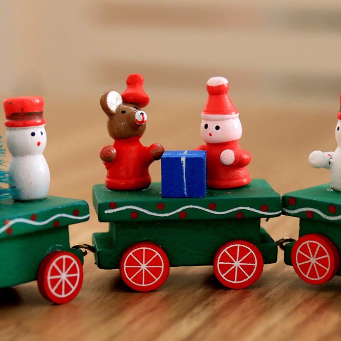 4pcs Mini Wood Train Toys - Image 5