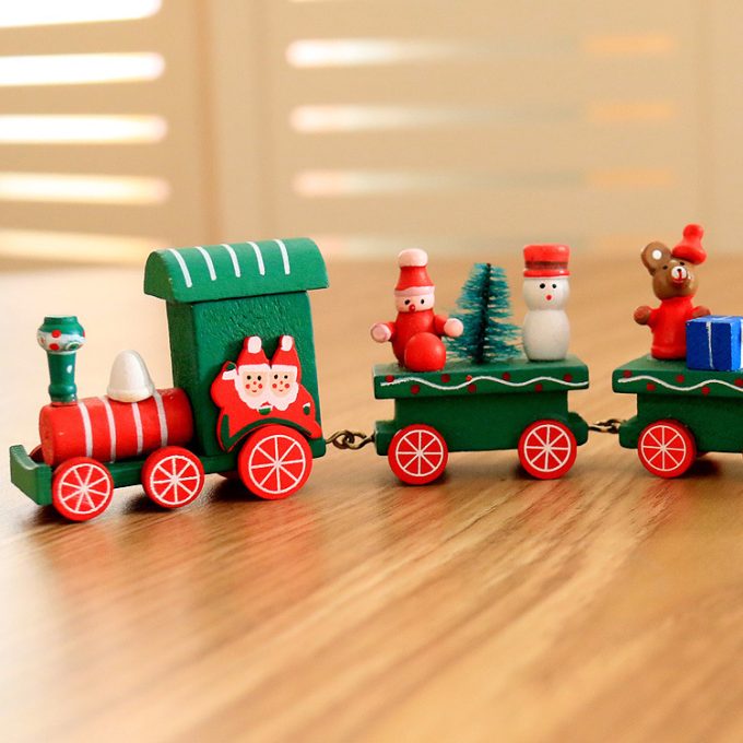 4pcs Mini Wood Train Toys - Image 6