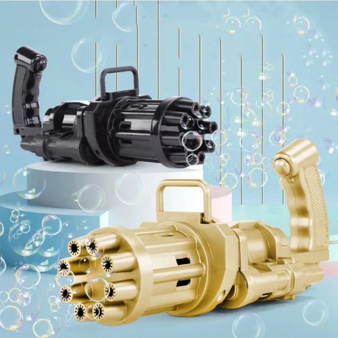 Kids Toy Bath Toys Bubble Gum Machine Toys For Kids Plastic Machine Gun Toy - Image 2