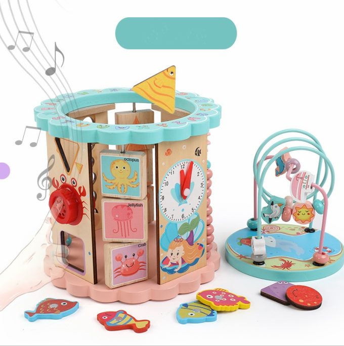 Children Around The Bead Treasure Box Multi-Function Game String Beads - Image 3