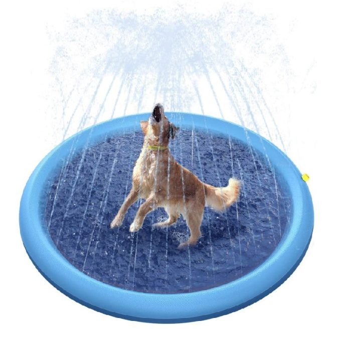Non-Slip Splash Pad For Kids And Pet Dog Pool Summer Outdoor Water Toys Fun Backyard Fountain Play Mat - Image 5