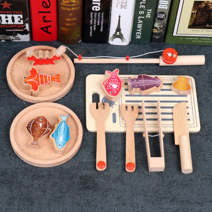 Multifunctional Magnetic Fishing Set Children's Educational Wooden Toys - Image 8