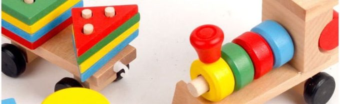 Wooden Train Three-section Tractor Toy Children's Intelligence Puzzle Toys Educational Toys - Image 5
