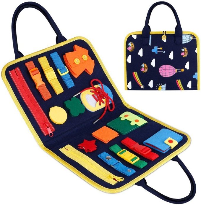New Busy Book Children's Busy Board Dressing And Buttoning Learning Baby Early Education Preschool Sensory Learning Toy - Image 8