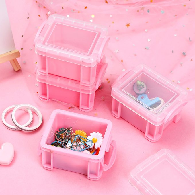 Creative Mini Portable Girls Ring Earrings Jewelry Box - Image 3