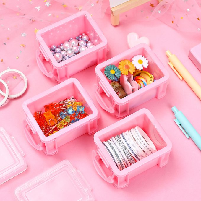 Creative Mini Portable Girls Ring Earrings Jewelry Box - Image 2